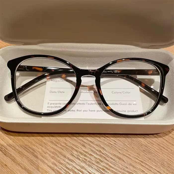 Lunettes classiques à monture noire pour femmes, sans artefact de maquillage, monture à la mode HD,