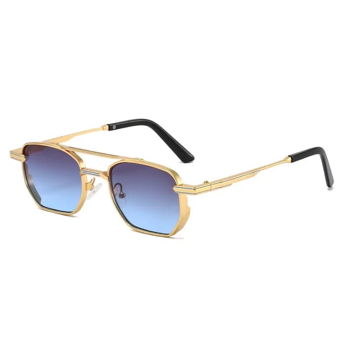 Lunettes de soleil carrées Steampunk pour hommes