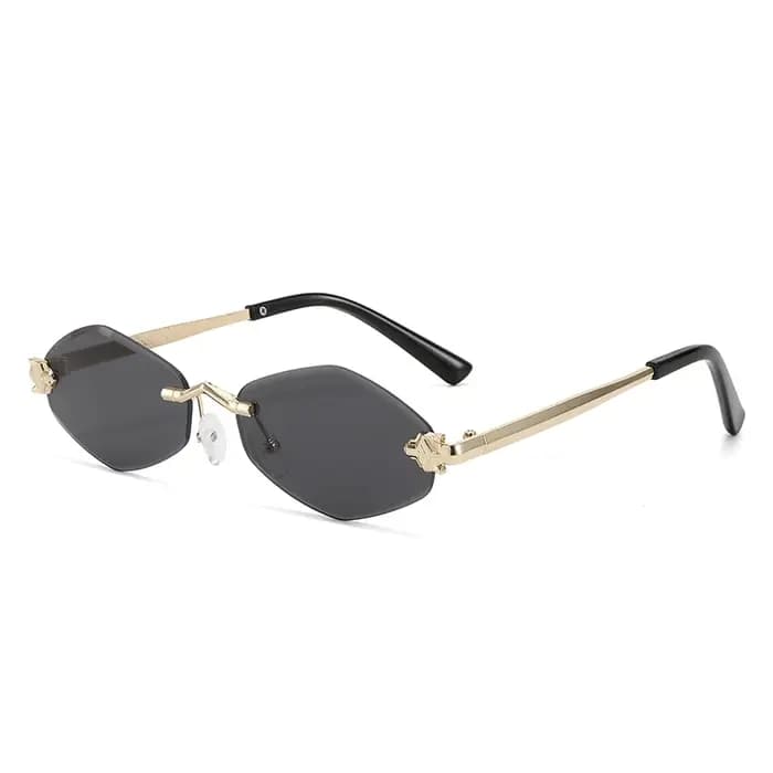 2026 mode petites lunettes de soleil irrégulières femmes rétro marque Design métal haute qualité cadre Vintage losange