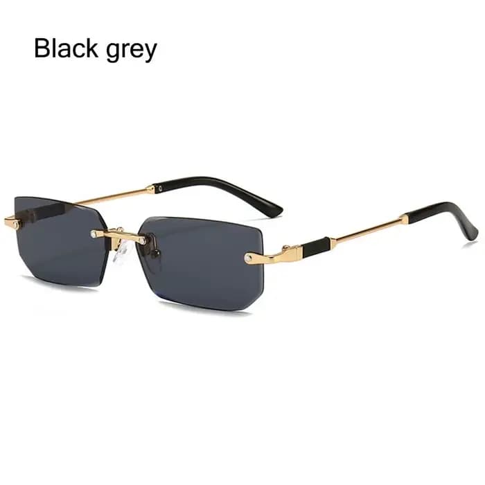 Lunettes de soleil rectangulaires sans monture pour femmes et hommes, lunettes de soleil carillon sa