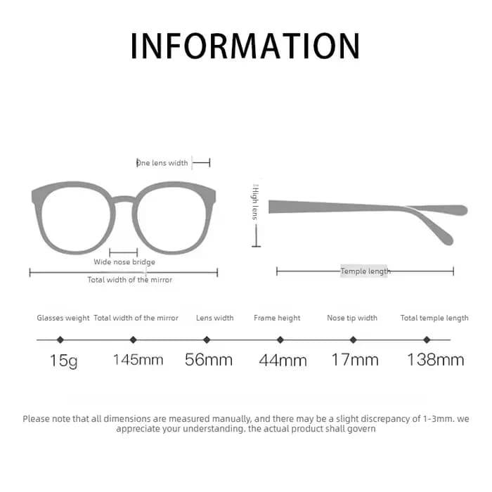 Lunettes de myopie sans monture pour femmes