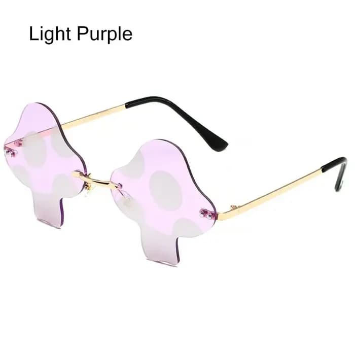 Lunettes de soleil sans monture irrégulières pour femmes