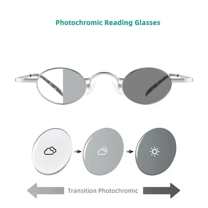 Lunettes de lecture photochromiques femmes hommes lentilles optiques montures femme Vintage petites
