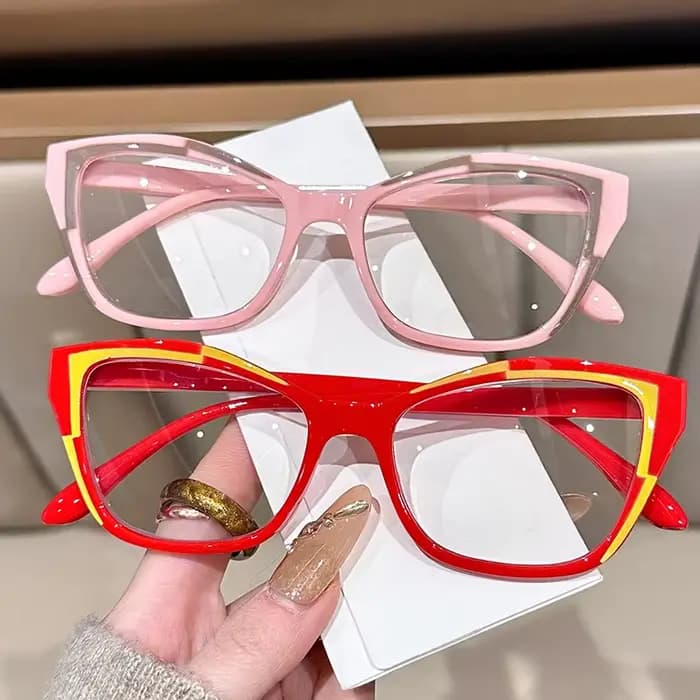 Lunettes de lecture élégantes pour femmes - Design color block tendance