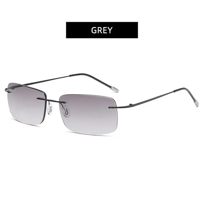Lunettes de soleil de lecture sans monture pour hommes et femmes