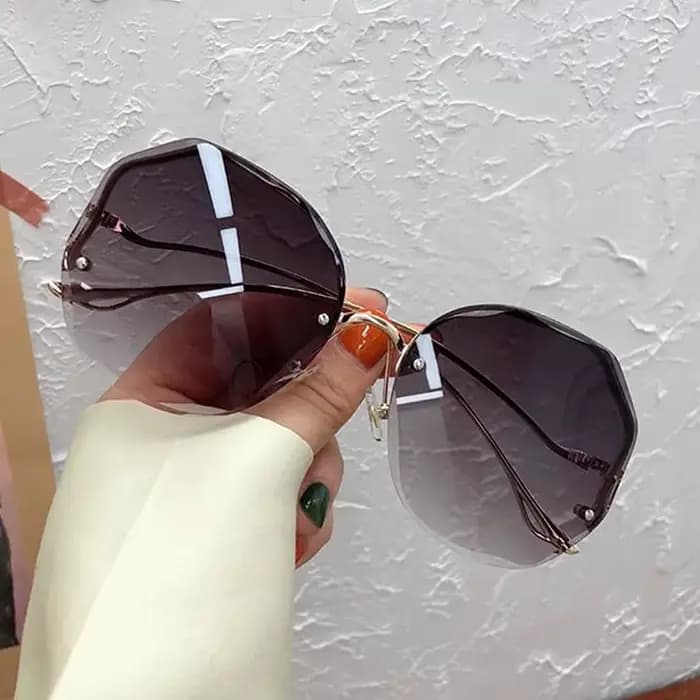 Lunettes De soleil rondes irrégulières pour femmes