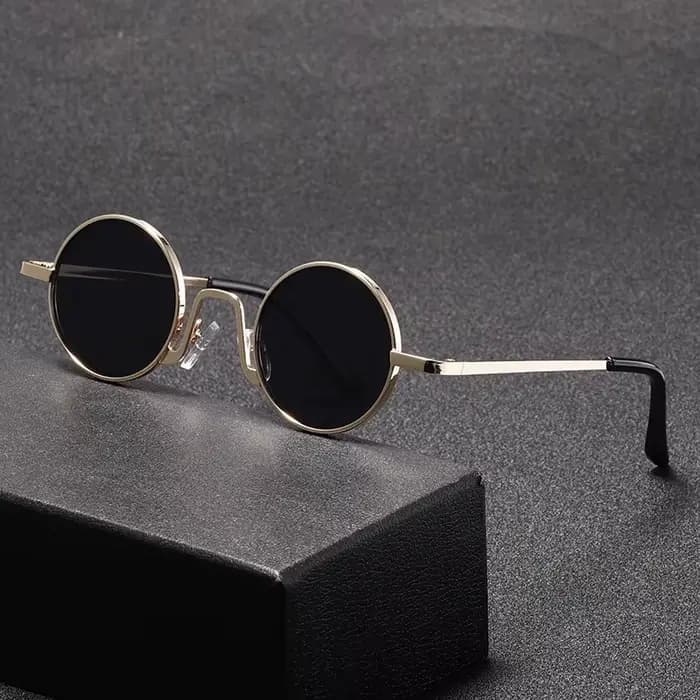 Lunettes de soleil Hippie rondes rétro pour femmes et hommes