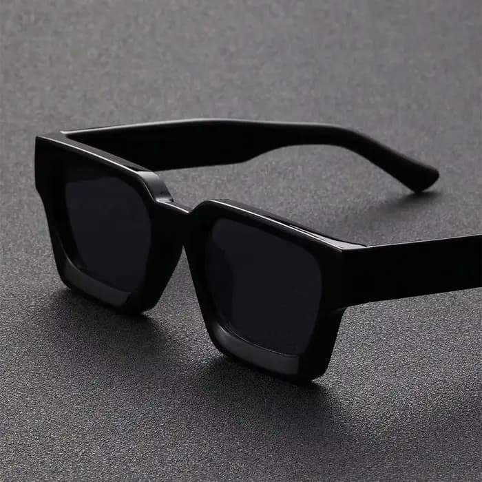 Rétro noir millionnaire nuances lunettes de soleil de luxe 2025 pour hommes concepteur célèbre marqu