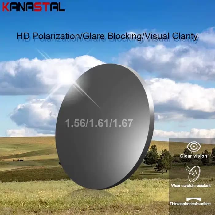Lentilles de lunettes de soleil vertes polarisées