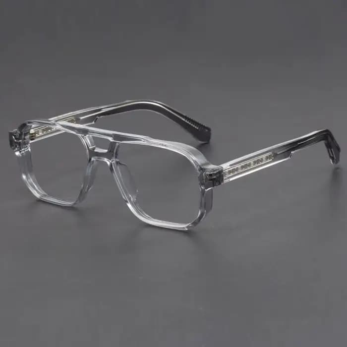 Lunettes de soleil rétro à double pont pour hommes