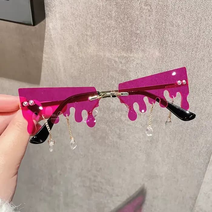 Lunettes de soleil en forme de neige fondante pour femmes