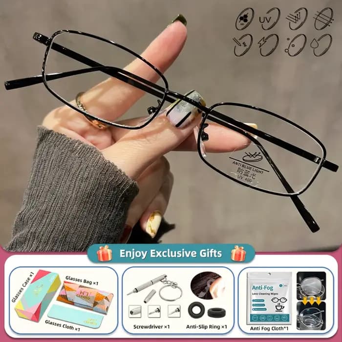 CLLOIO luxe femmes Rectangle myopie Prescription lunettes optiques haute qualité Anti lumière bleue photochromique