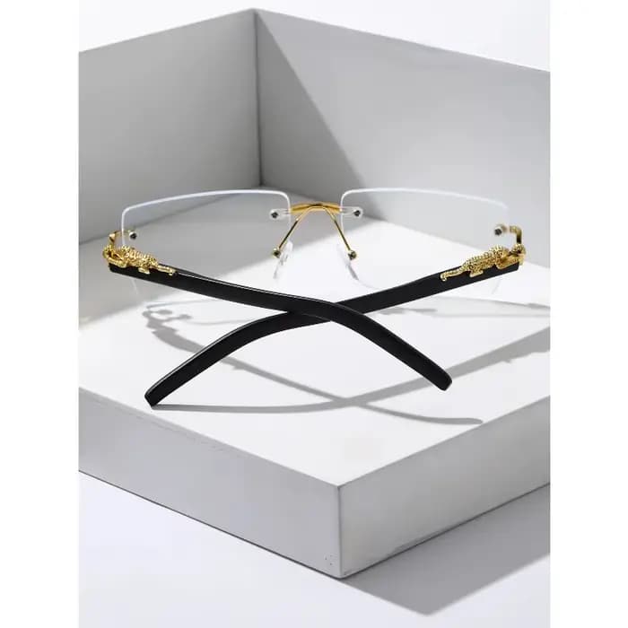 Lunettes de soleil rectangulaires sans cadre
