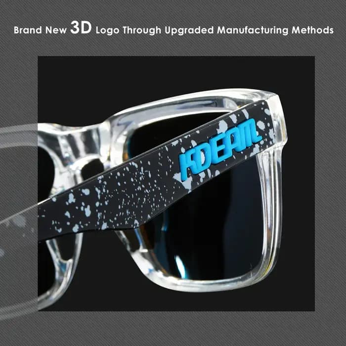 KDEAM-Lunettes de soleil polarisées pour hommes, verres de protection UV400, tout noir, conduite, pê