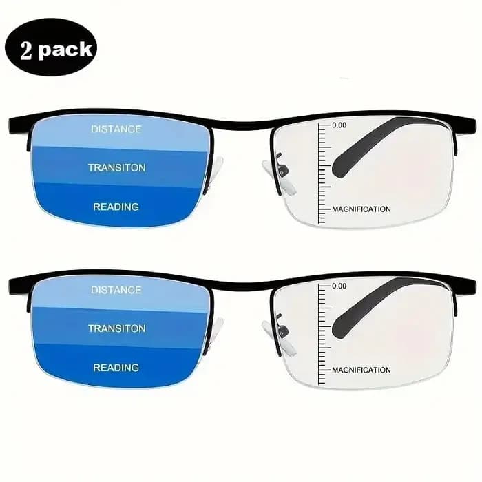 Lunettes de lecture multifocales progressives 2 pièces