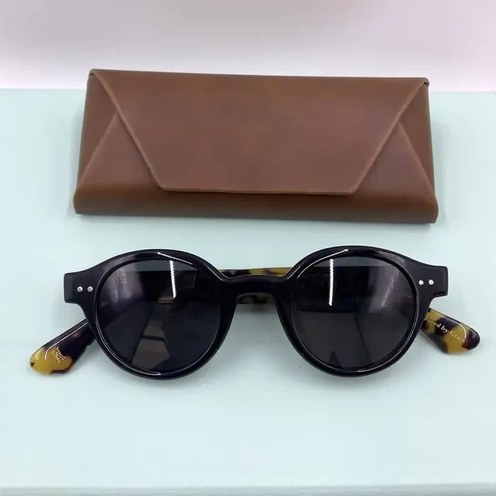 Lunettes de soleil rondes en acétate faites à la main pour hommes et femmes, lunettes de soleil UV40