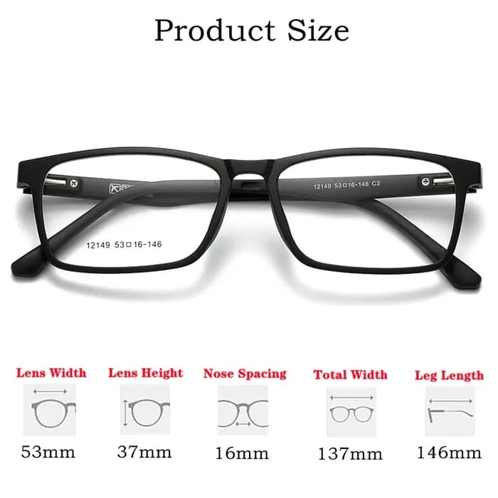 YIMARUILI 1 + 5 mode lunettes polarisées magnétiques carré conduite Vision nocturne optique lunettes de Prescription hommes et femmes 12149