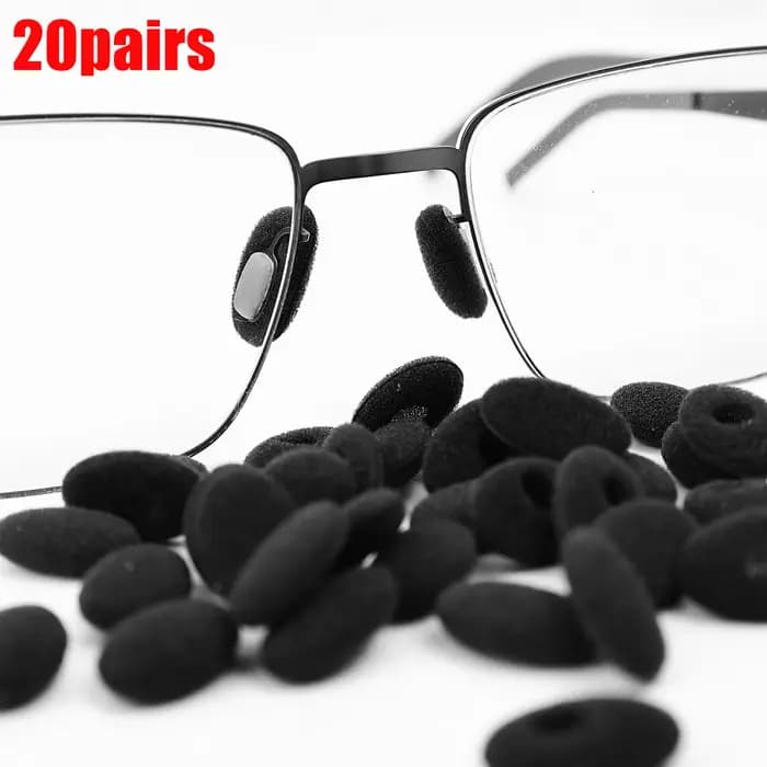 Coussinets de nez autocollants en mousse souple antidérapante pour lunettes