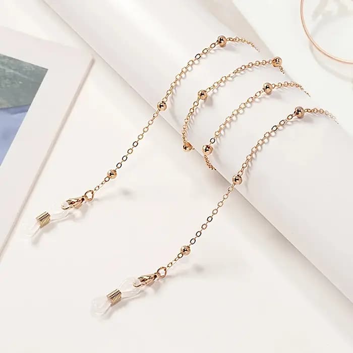 Chaîne de lunettes en perles pour femmes