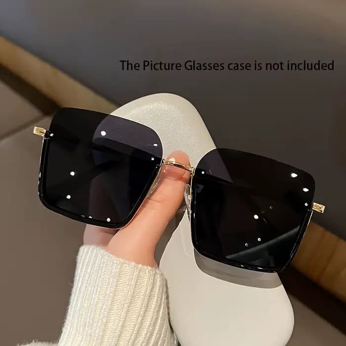 Lunettes élégantes à demi-monture noires pour femmes