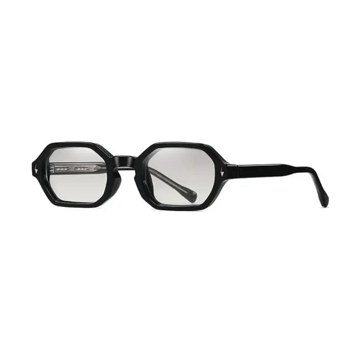 Lunettes de soleil multicolores à petite monture carrée