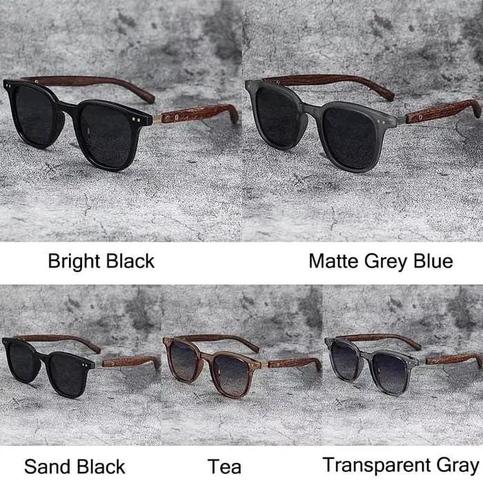 ChimRetro-Lunettes de soleil Mars en bois pour hommes et femmes