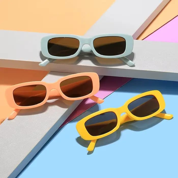 Nouvelles Lunettes de Soleil Enfant 2026 – Style Rétro Carré pour Filles et Garçons