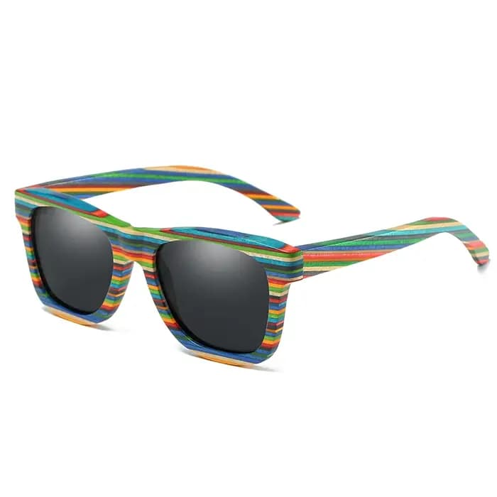 Lunettes de soleil en bois polarisées pour hommes et femmes