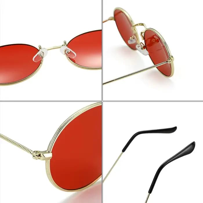 Lunettes de soleil ovales Steampunk pour femmes