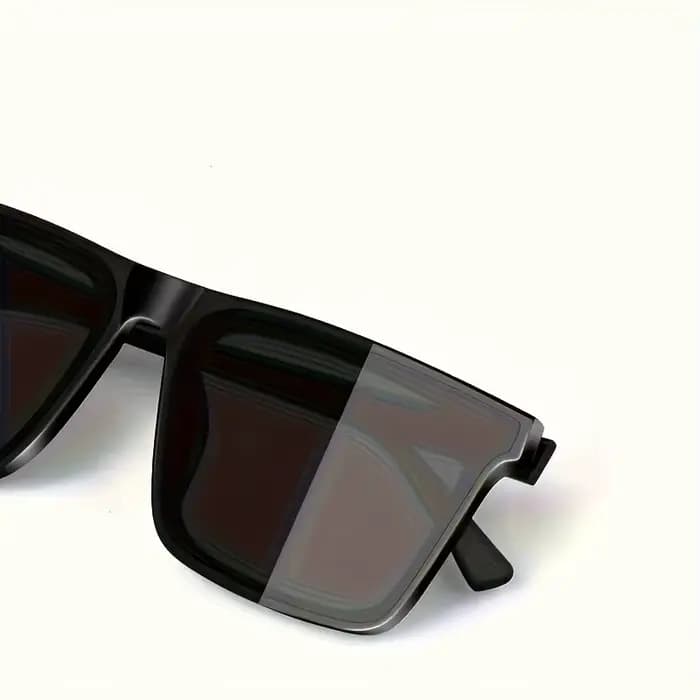 Lunettes de vue carrées noires simples unisexes
