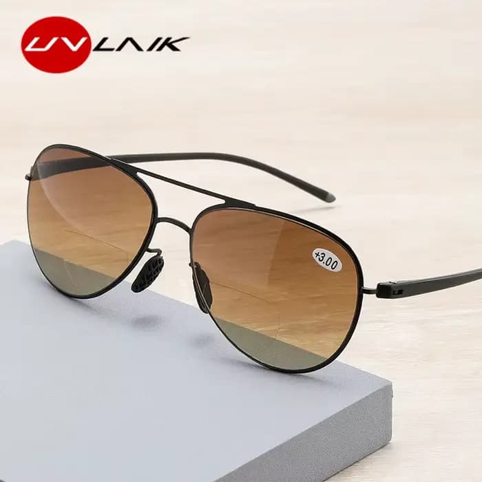 Lunettes de lecture double lumière pour hommes