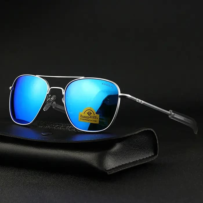 RE Pilot lunettes de soleil hommes UV400 Top qualité armée américaine militaire miroir AGX verre trempé lentille lunette