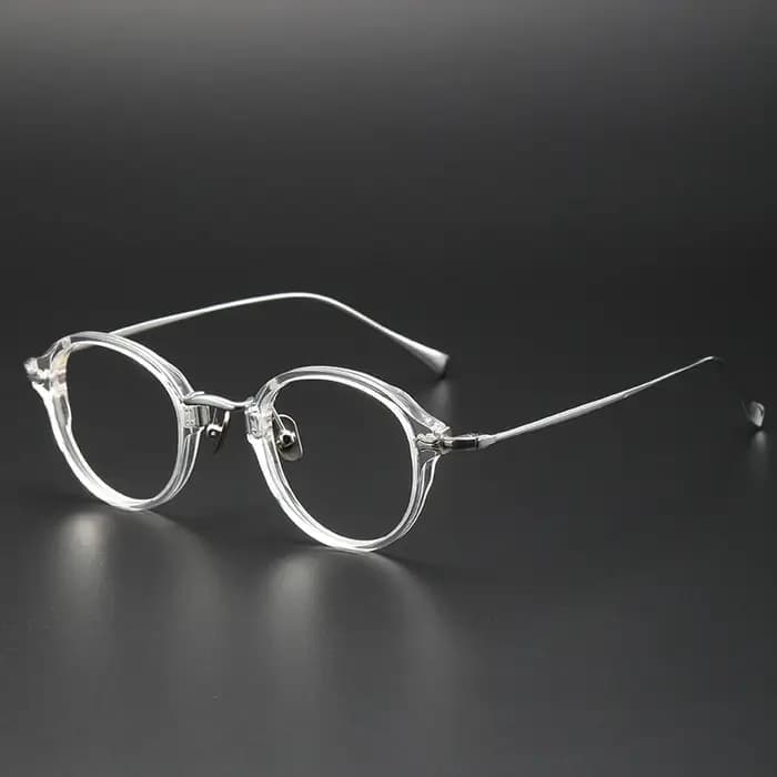 Lunettes de vue rétro rondes de luxe pour hommes et femmes