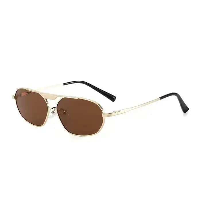 Ins polygone femme lunettes de soleil pour hommes mode