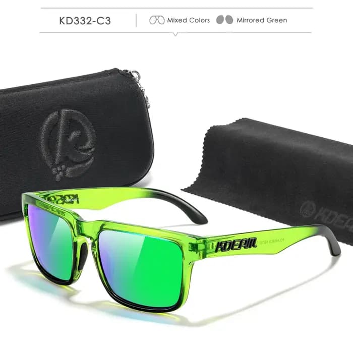Lunettes de soleil de pêche polarisées décontractées KDEAM pour hommes et femmes
