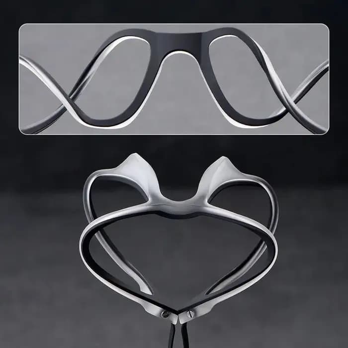 Lunettes de lecture multifocales progressives classiques en titane pur pour hommes, Anti-lumière ble