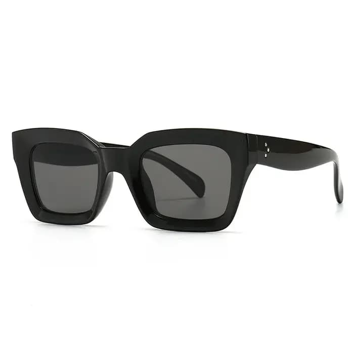 SO & EI mode lunettes de soleil œil de chat femmes marque concepteur rétro carré bleu violet