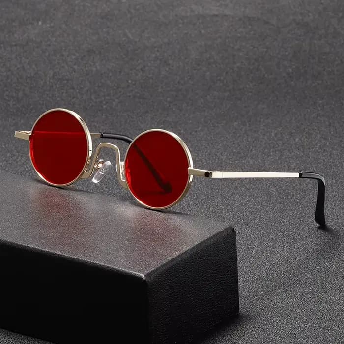 Lunettes de soleil Hippie rondes rétro pour femmes et hommes