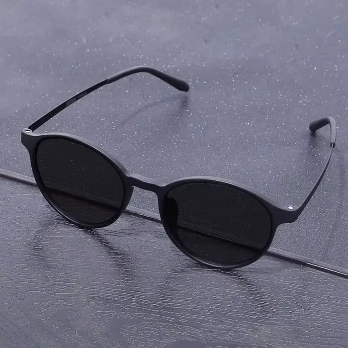 Lunettes De Soleil rondes rétro femmes hommes marque Design alliage De titane femme