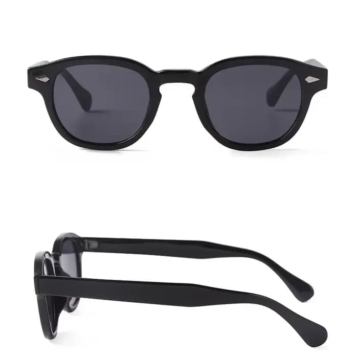 JNPCXI Vintage lunettes de soleil rondes femmes hommes rétro Rivet bleu dégradé femme lunettes de so