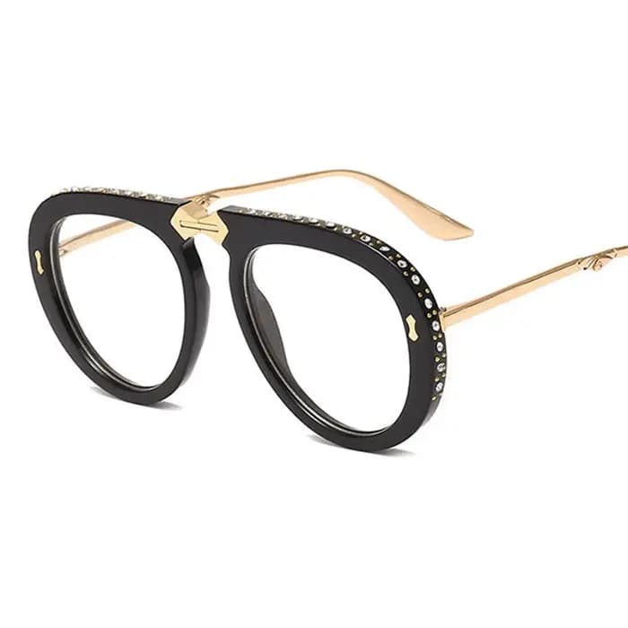 Lunettes de soleil rétro pliables en diamant pour hommes et femmes
