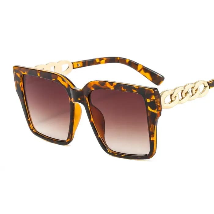 Lunettes de soleil polarisées de luxe à grande monture pour femmes
