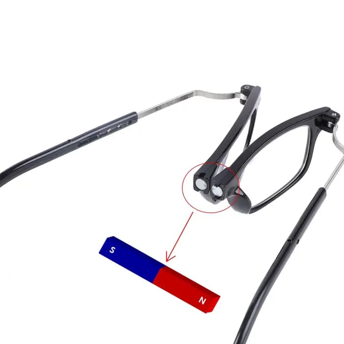 Lunettes de lecture pliantes portables, lunettes presbytes, lunettes de cou, résine haute définition