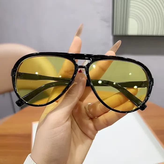 Lunettes de soleil tendance à Double faisceau pour femmes